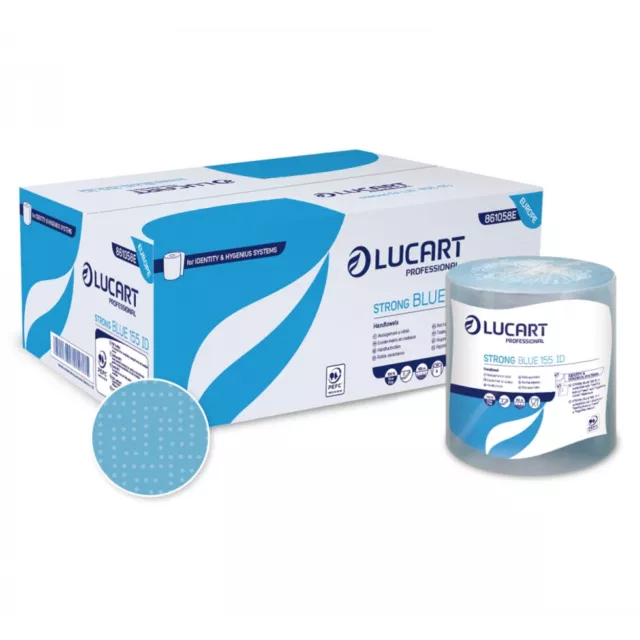 Strong Blue 155 Identity Roll Towel, 6 rolls per case