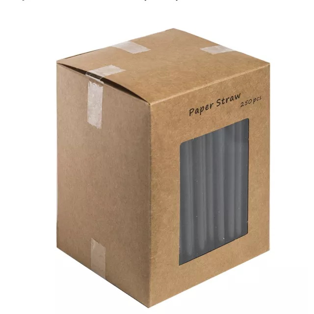 Cocktail Straws, Black, 5.5&quot;