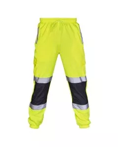 Hi Vis Yellow 2 Tone Jogging Bottoms