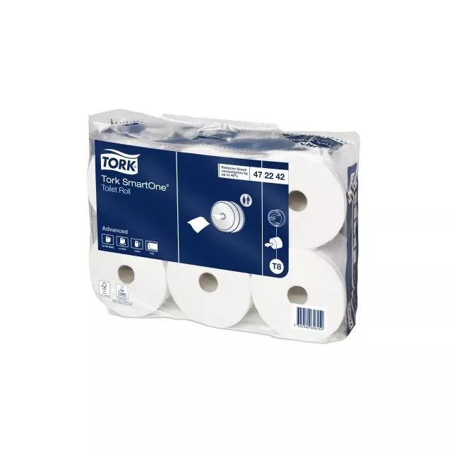 Tork Smart One (T8) Toilet Rolls, 6 Rolls per case