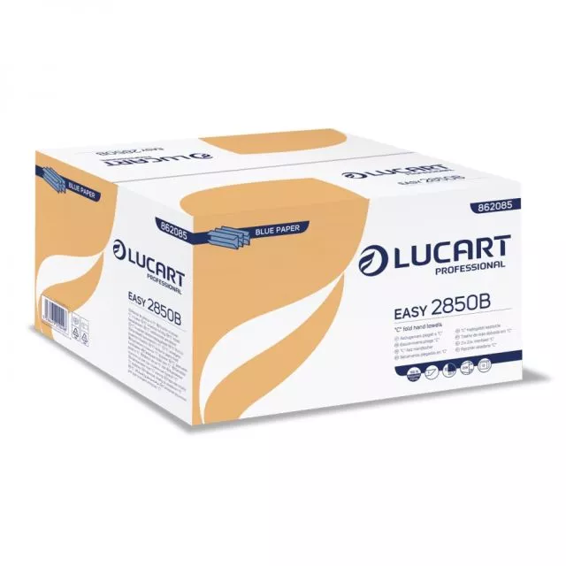 Bulk Buy C-Fold Blue Hand Towel, 2,640 per case, 80 Cases Per Pallet