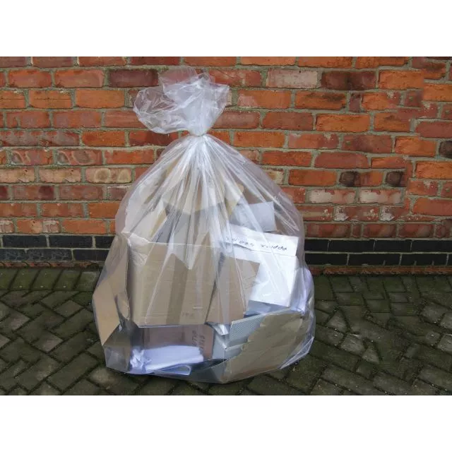 TCB3 Clear Refuse Sacks, Heavy Duty 