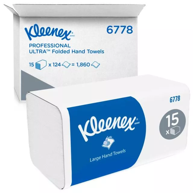 Kleenex Hand Towels, 15 refill packs per box 6778